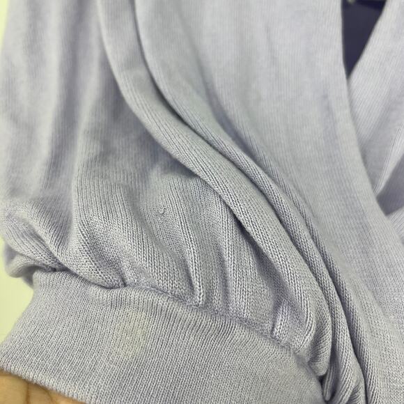 Anthropologie Rambuteau Lavender Purple V Neck Surplus Sweater Shell Medium - Picture 6 of 12